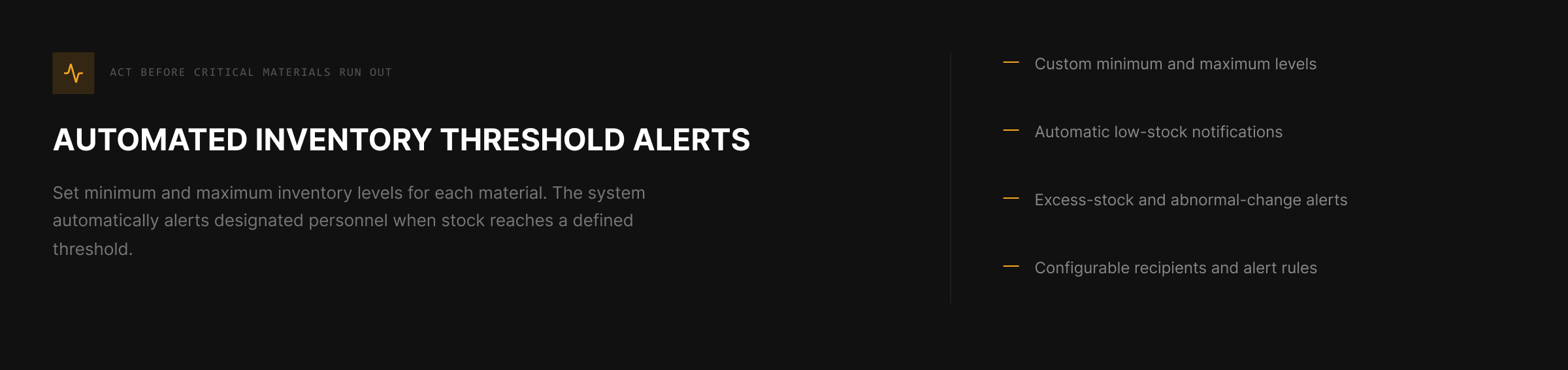 Threshold Alarm