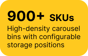 900+ SKUs